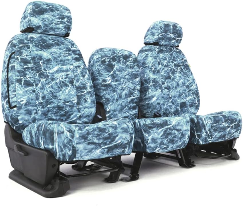 Skanda Custom Fit Seat Cover Designed for Select Ford Models: 1 Row, Neosupreme Fabric, Mossy Oak Elements Spindrift Solid