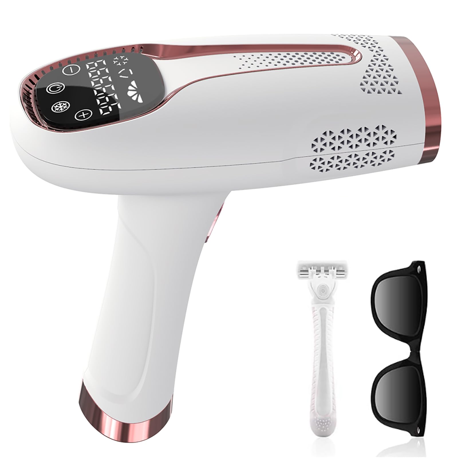 INSYOO IPL-Geräte Haarentfernung Laser Touchscreen Tragbares Pulslaser-Haarentfernungsinstrument 5 Energiestufen Epilierer für Frauen, Männer, Körper, Gesicht, Bikini, Beine Usw