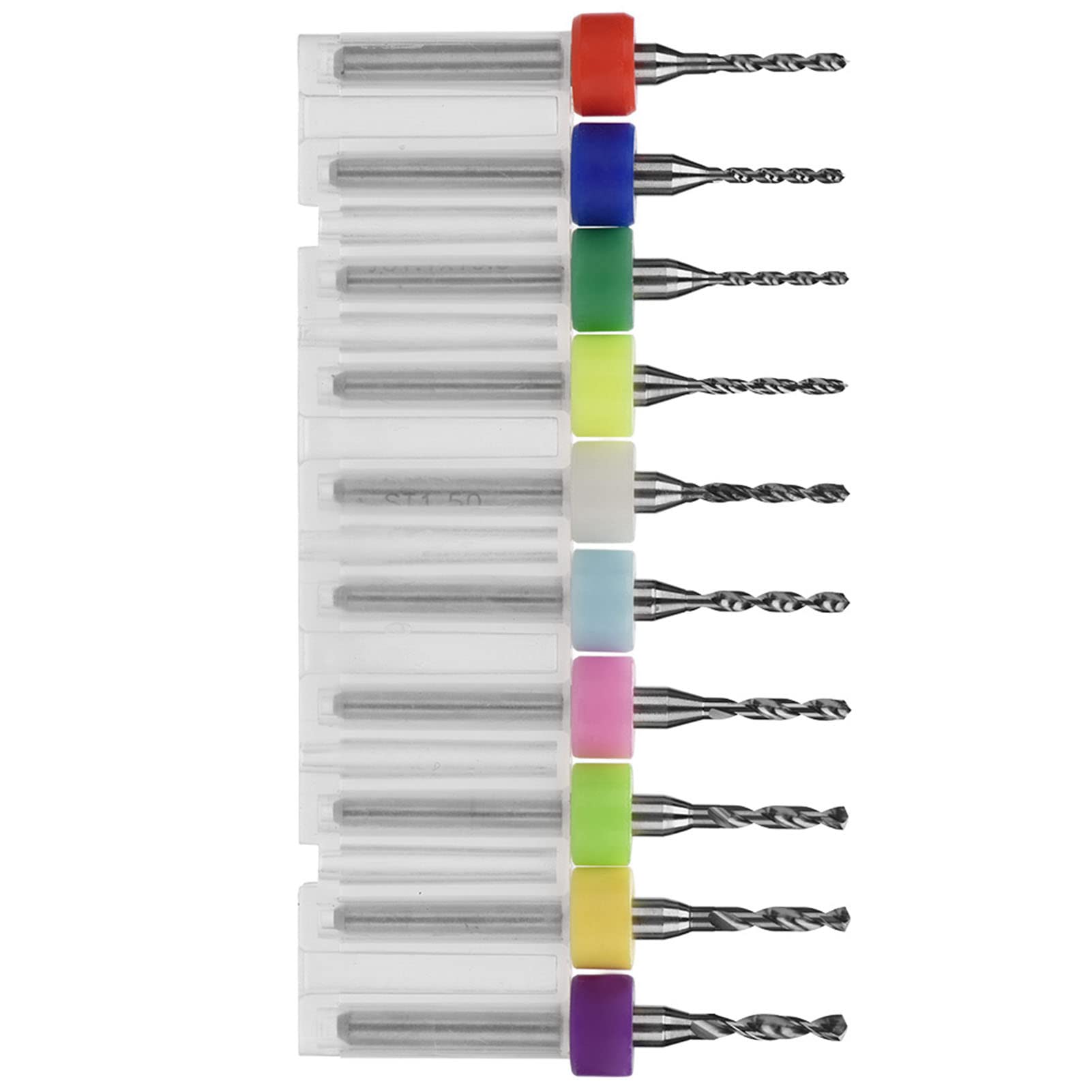 10 Micro-forets PCB En Carbure - 1,1mm à 1,55mm - Pour Cartes Électroniques & Circuits Imprimés - Taille Mini & Précision