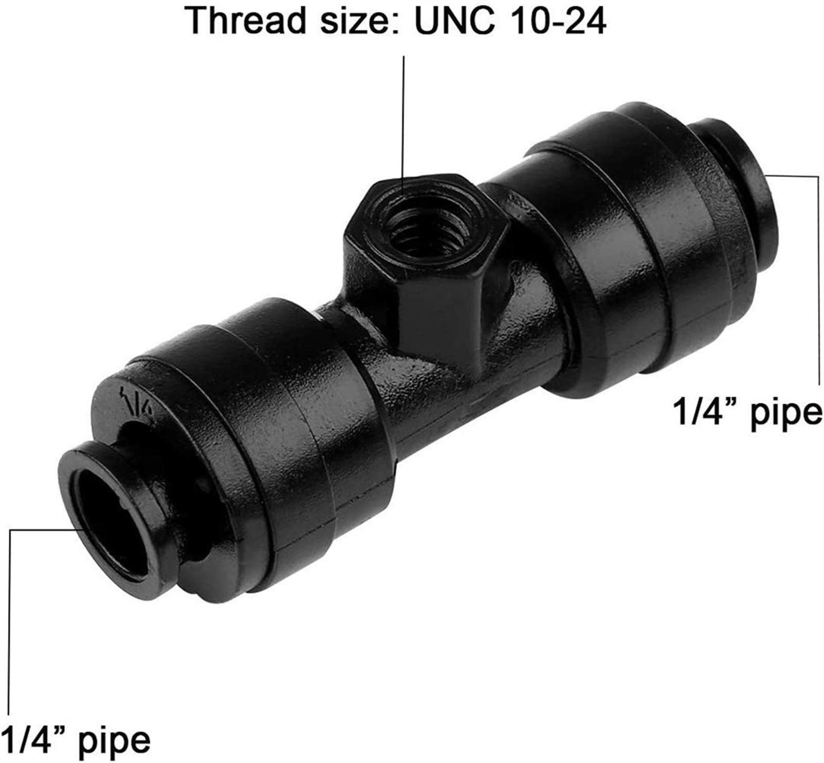 Dysza zraszająca z regulacją, mosiężna, 100 szt., mosiężne dysze zraszające 0,1-0,8 mm, niskie ciśnienie, 1/4", trójniki z blokadą ogrodową (0,6 mm)
