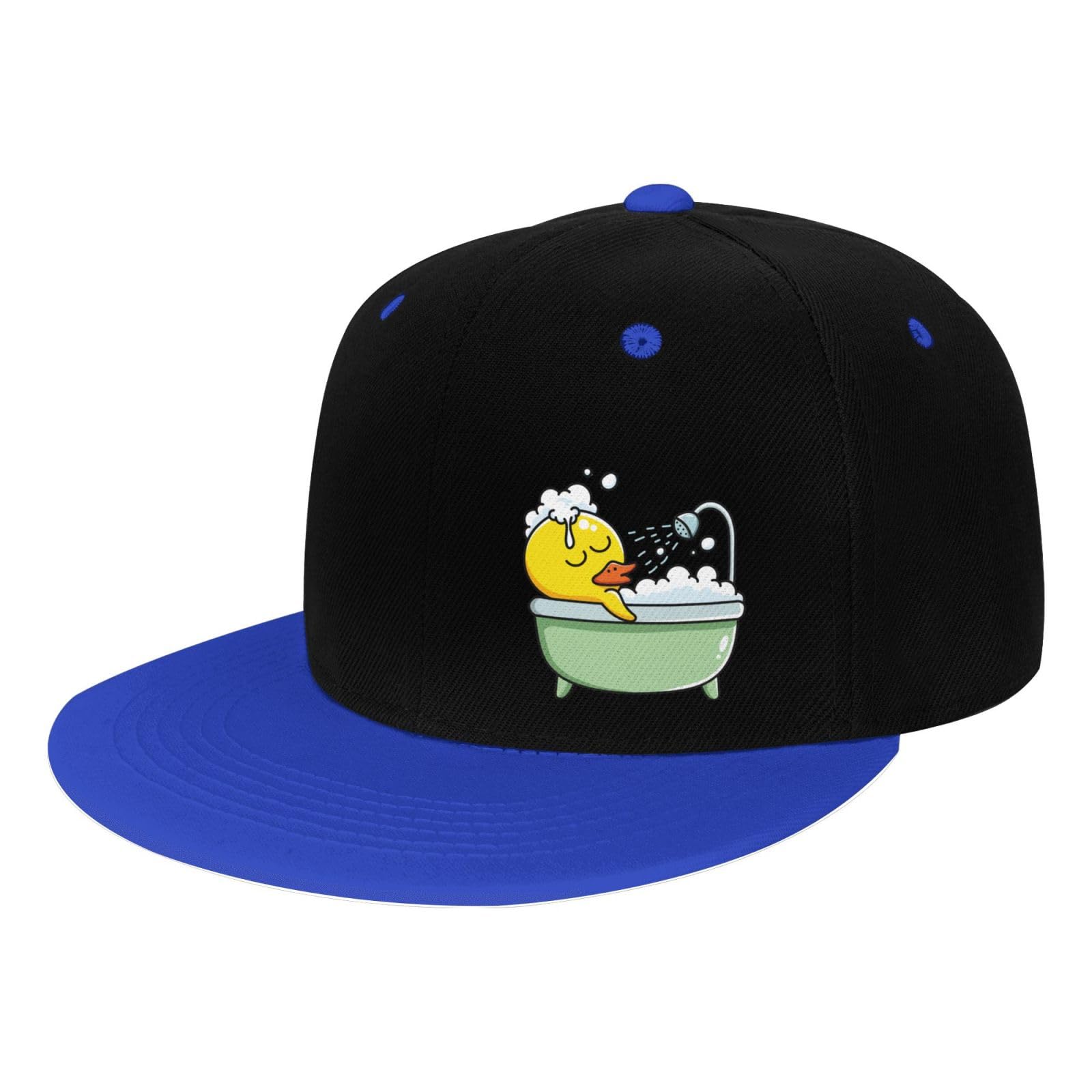Cartoon Duck Bath Snapback Hats for Men Baseball Cap Trucker Flat