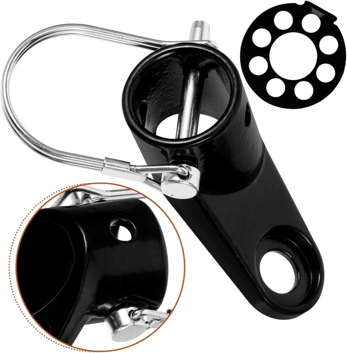 1 Set Bike Trailer Coupler Durable Cycling Connector for Pet Trailers Easy to Install Hitch Part for Family and Daily Use