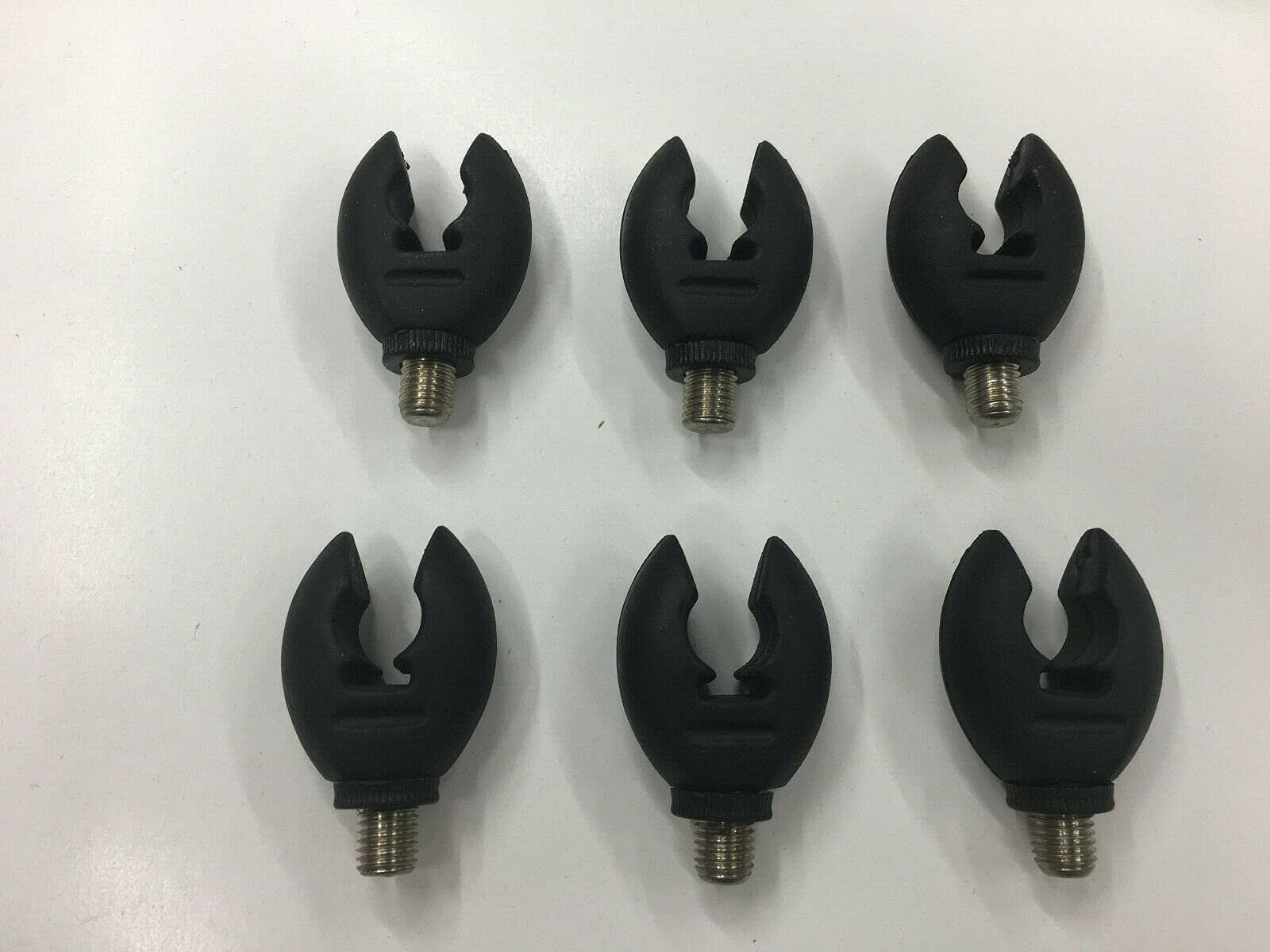 Tmc Black 6 X Rod Rubber Rod Butt Grips/Rests. Flexible. Carp And Coarse Fishing. Rests, Rod