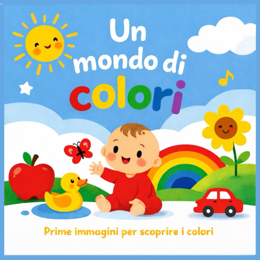 Un mondo di colori: Prime immagini per scoprire i colori | Libro illustrato per neonati e bambini