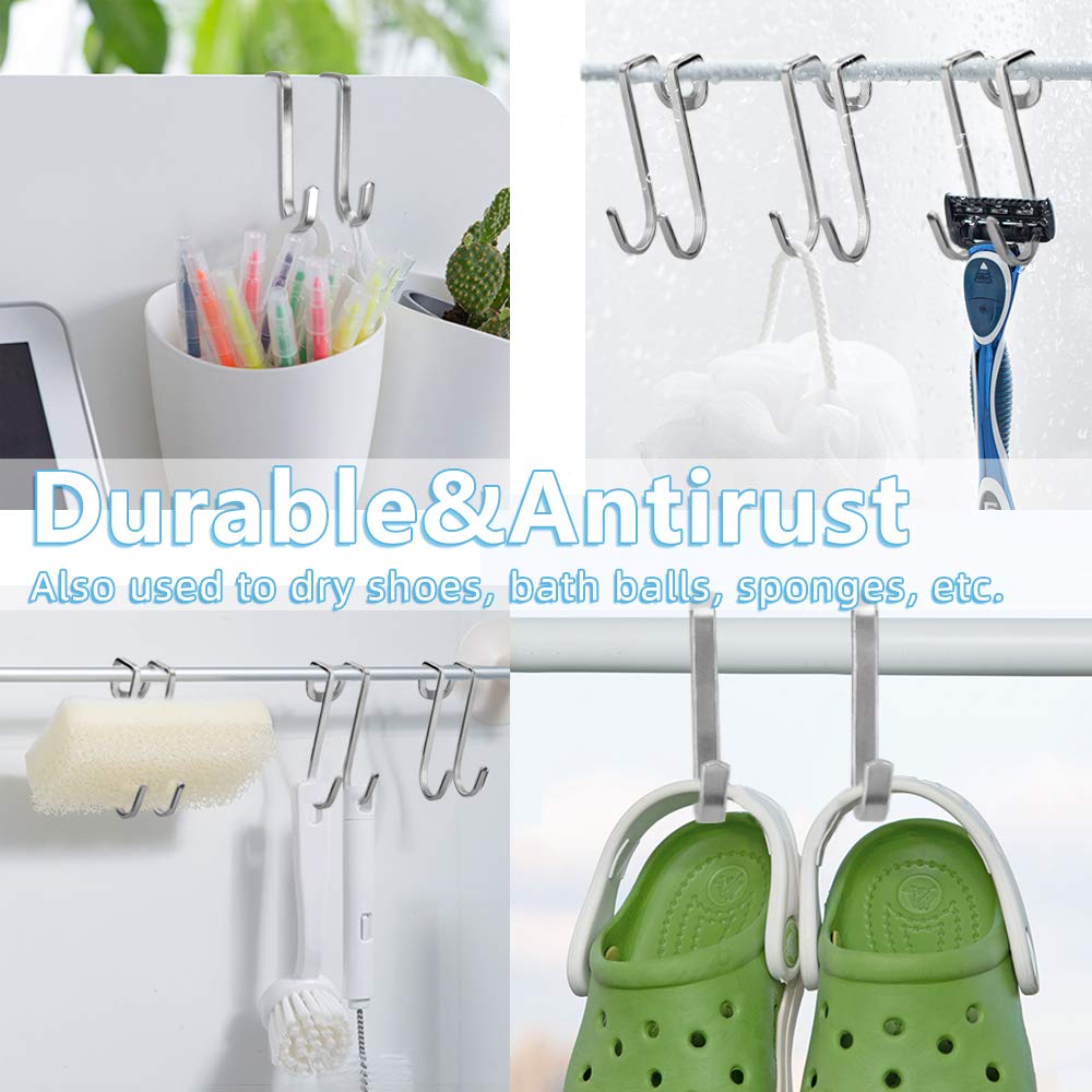 4 Ganci Acciaio Inox Da Porta - Appendiabiti Per Bagno, Cucina E Camera - Foto 6