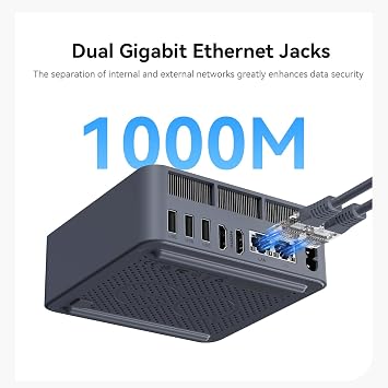 Beelink EQi13 Mini PC Intel i5 13500H(12C/16T,up to 4.7GHZ),16GB 5200MHz LPDDR5 500GB PCle4.0x4 SSD Mini Computer Supports 4K Dual Screen Display/WiFi6/BT5.2/Dual 1000M LAN