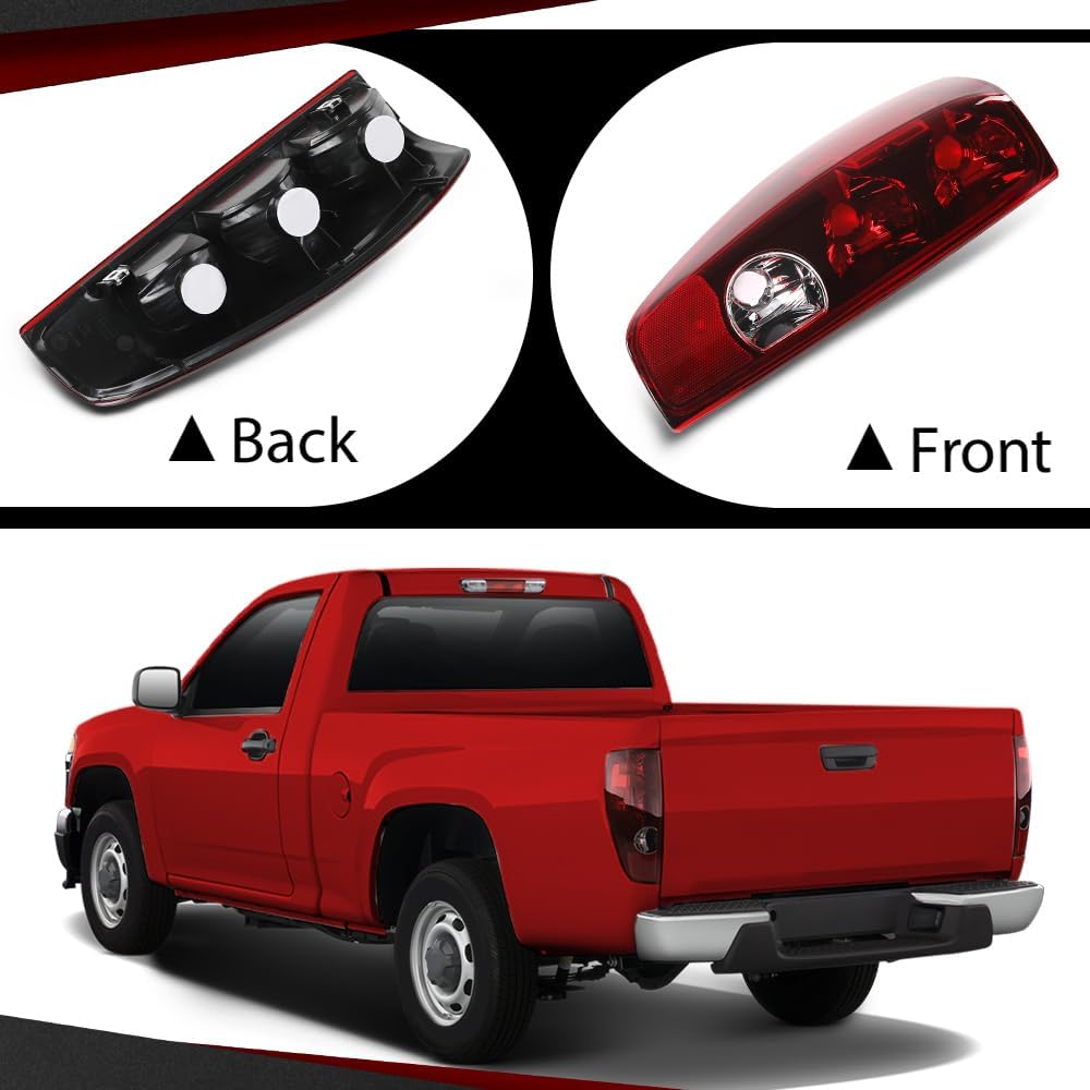 CROSSDESIGN Tail Lights Assembly Compatible with Chevy Colorado GMC Canyon 2004-2012 19417444, 19417443, 20825943, 20825942, GM2800164, GM2801164