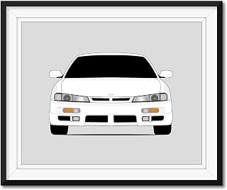 Nissan 240SX S14 Kouki (1997-1998) (Facelift) Inspired Poster Print Wall Art Decor Handmade (Unframed)