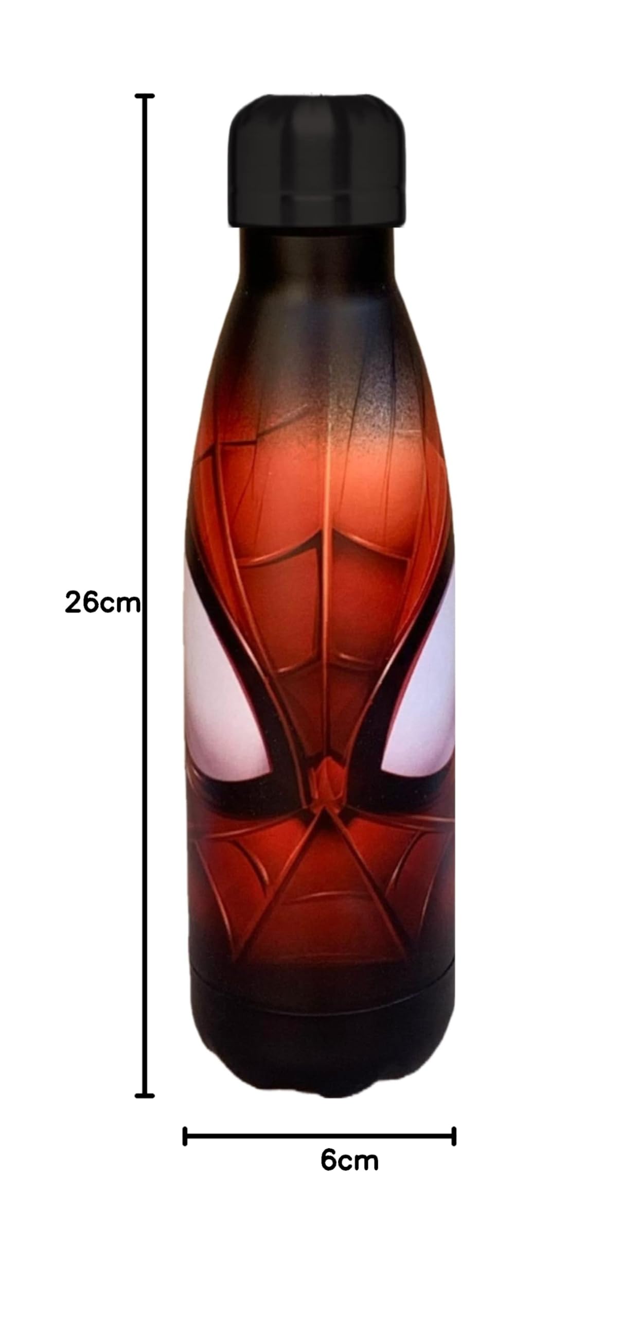 Marvel Spider-Man Trinkflasche – 600 Ml, BPA-frei, Auslaufsicher, Mit Klapp-Trinkhalm, Blau/rot