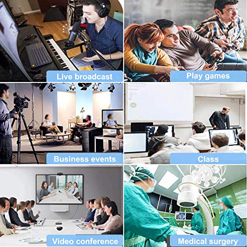 FeizLink Video Capture Card HDMI to USB (Input 4K@60FPS, Output 1080P@60FPS), Game Capture Recording via DSLR/Camcorder for Gaming Live Broadcasting, Streaming, Video Conference