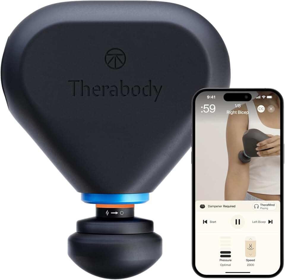 TheraGun Mini Plus Massage Gun by Therabody - Portable Massage Enhanced with Heat – Travel Essential for Faster Recovery On The Go