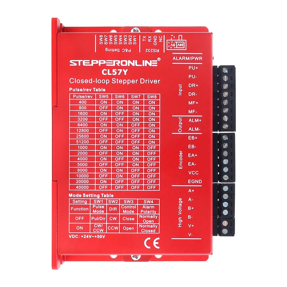 1-Achsen Closed-Loop Schrittmotor CNC-Kit V2.0 3,00Nm Nema 23& Treiber