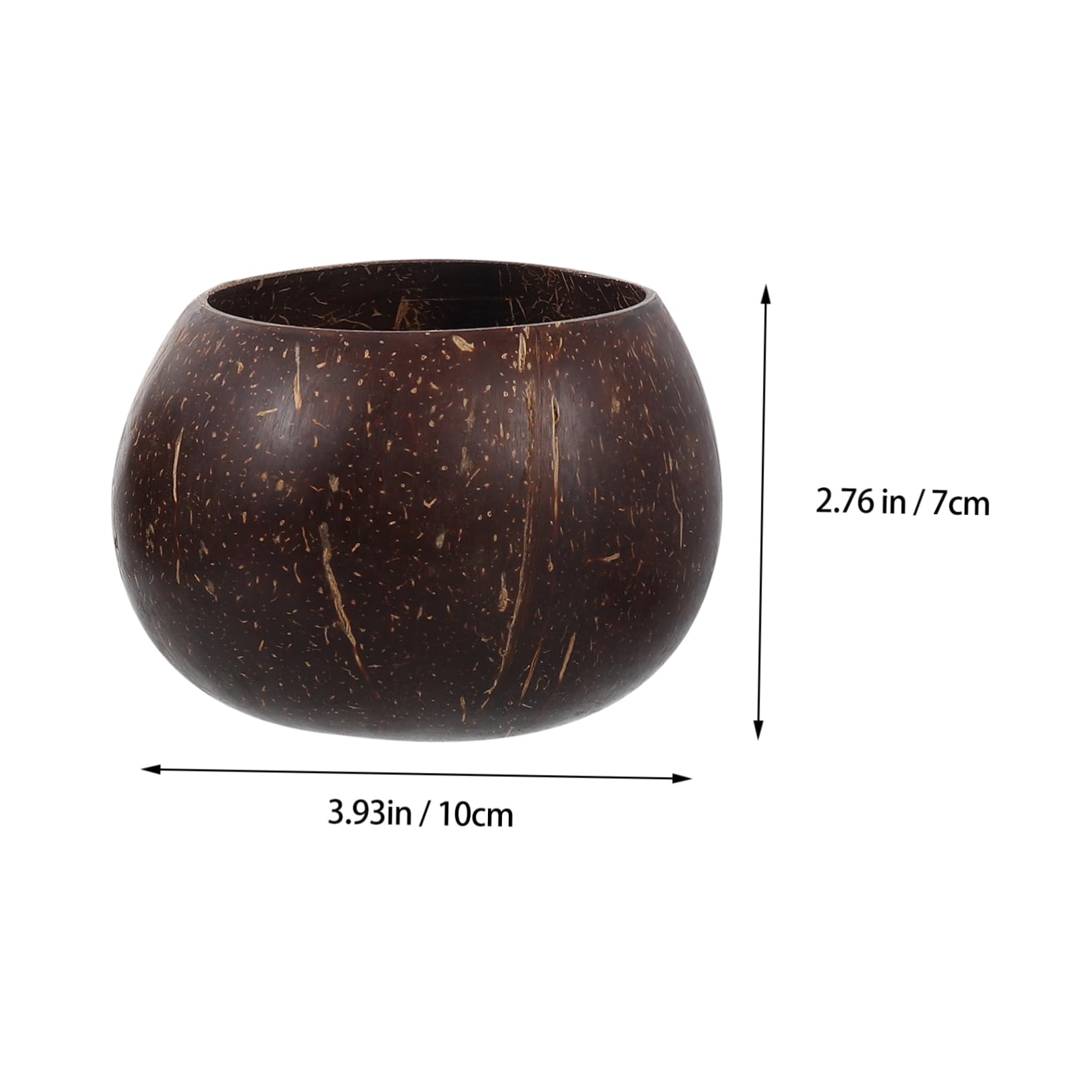 OFFSCH Coconut Candle Holders Natural Coconut Shell Cups Candle Decor Storage Jars