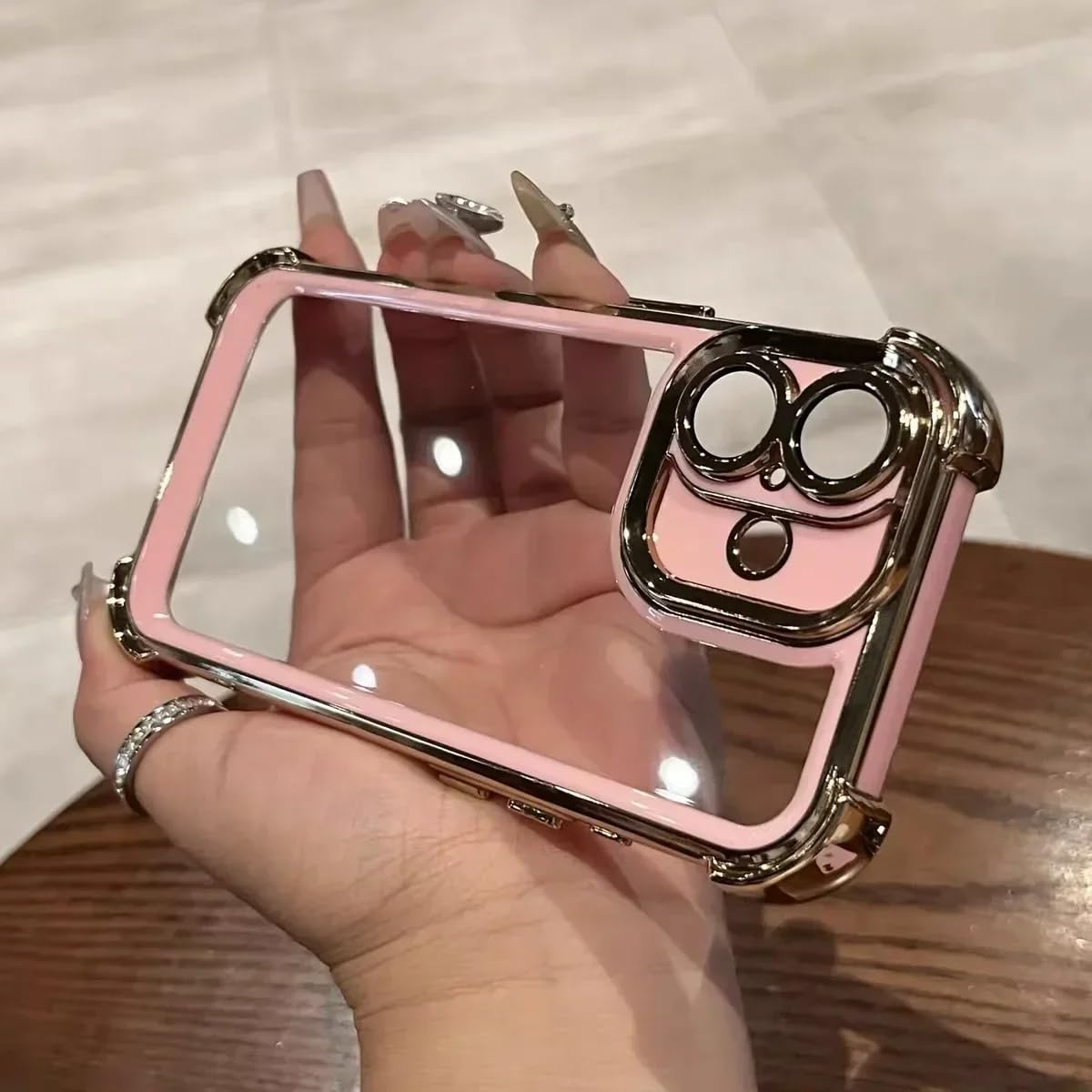 Coque iPhone 14 transparente rose antichoc pour une protection quotidienne - 8