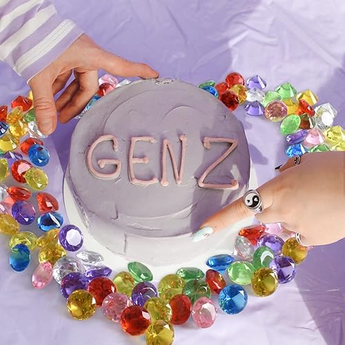 Miniatura 4 de Cristal de diamante acrílico para el día de San Valentín, 8.47oz, 0.787in, gemas redondas de colores mixtos, tesoro para regalos, rellenos de