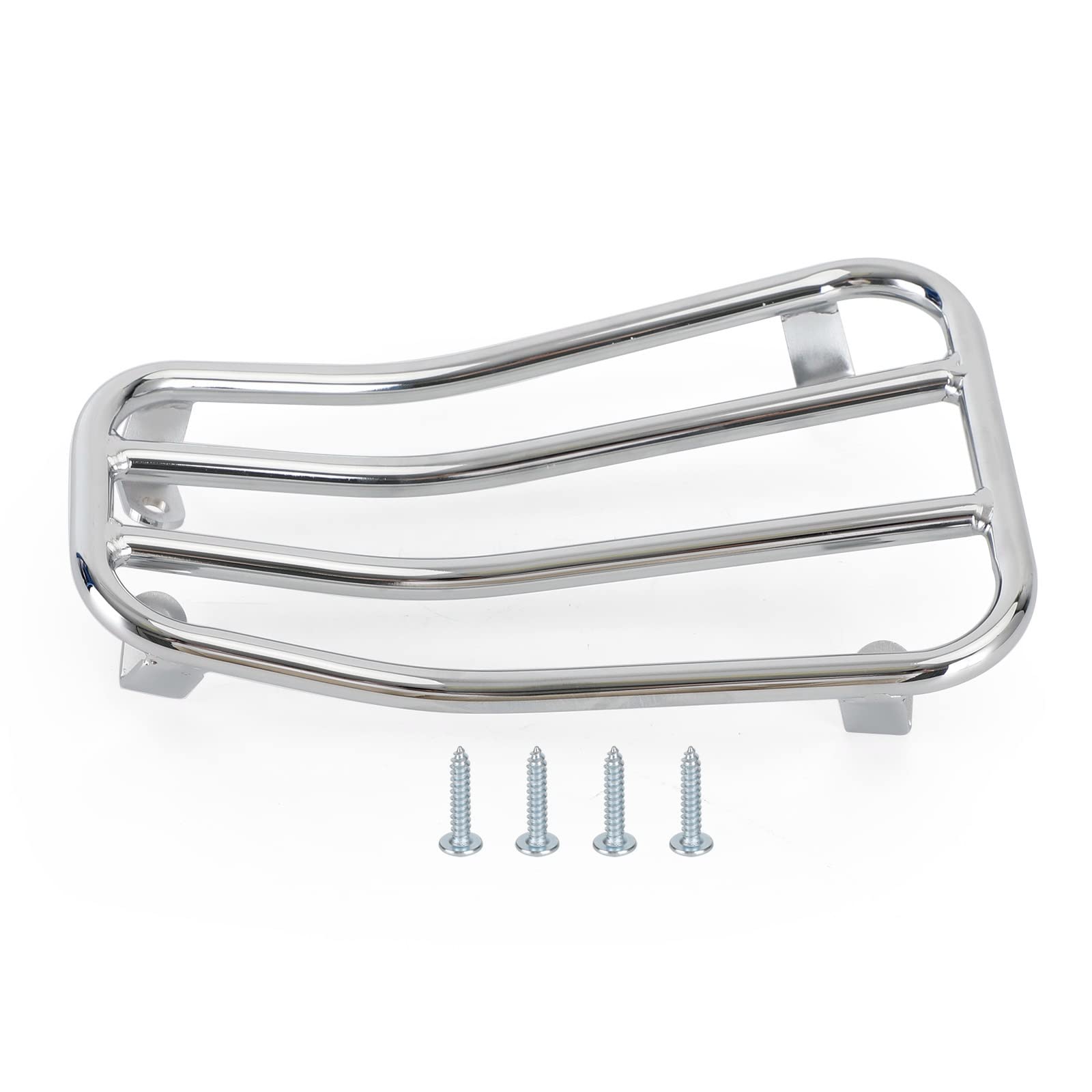 Topteng Floor Board Rack Carrier Mount Chrome fit für Vespa Primavera Sprint 50 125 150