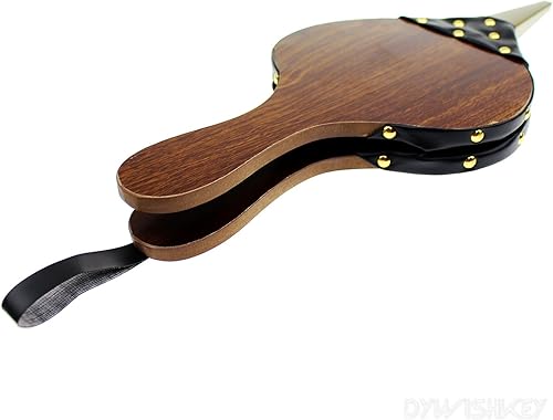 Miniatura 4 de DYWISHKEY Fuelle de madera, fuelle de chimenea de 15.5 x 7 pulgadas, fuelle de cuero para chimenea, fuelle de fuego para chimeneas, barbacoa y