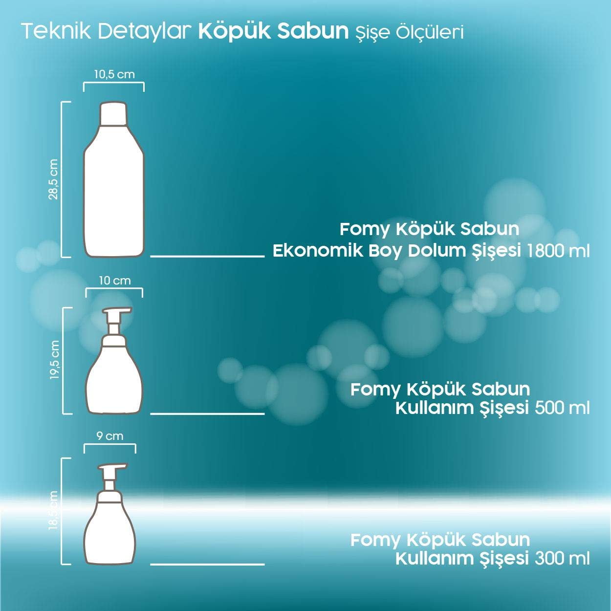 FOMY Antibakteriyel Köpük Sabun El Yüz Vücut 500 ml