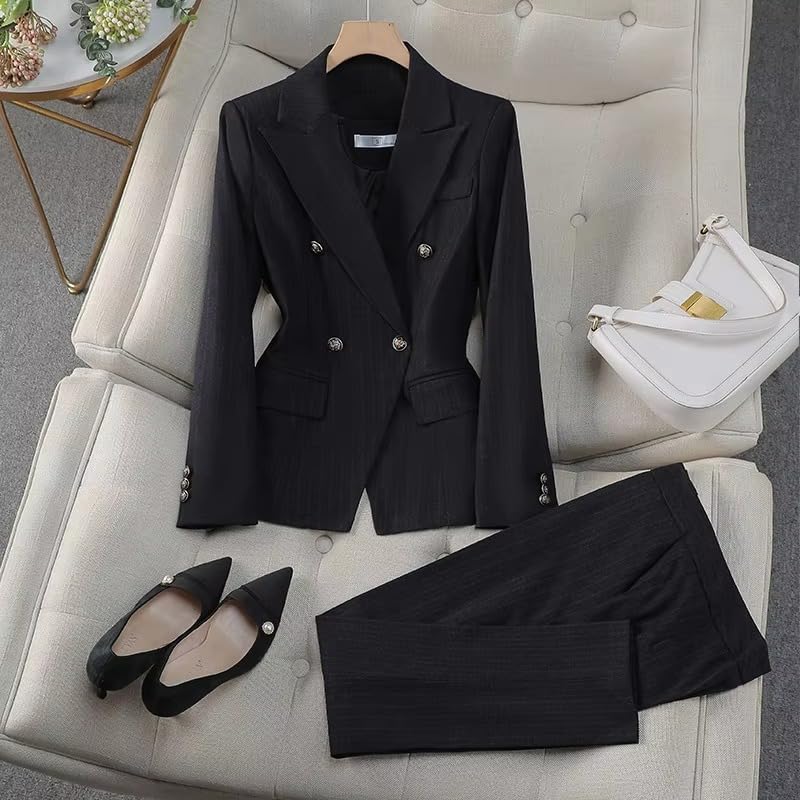 Women's Office Lady Suit Set Blazer Pants Business Work Outfit