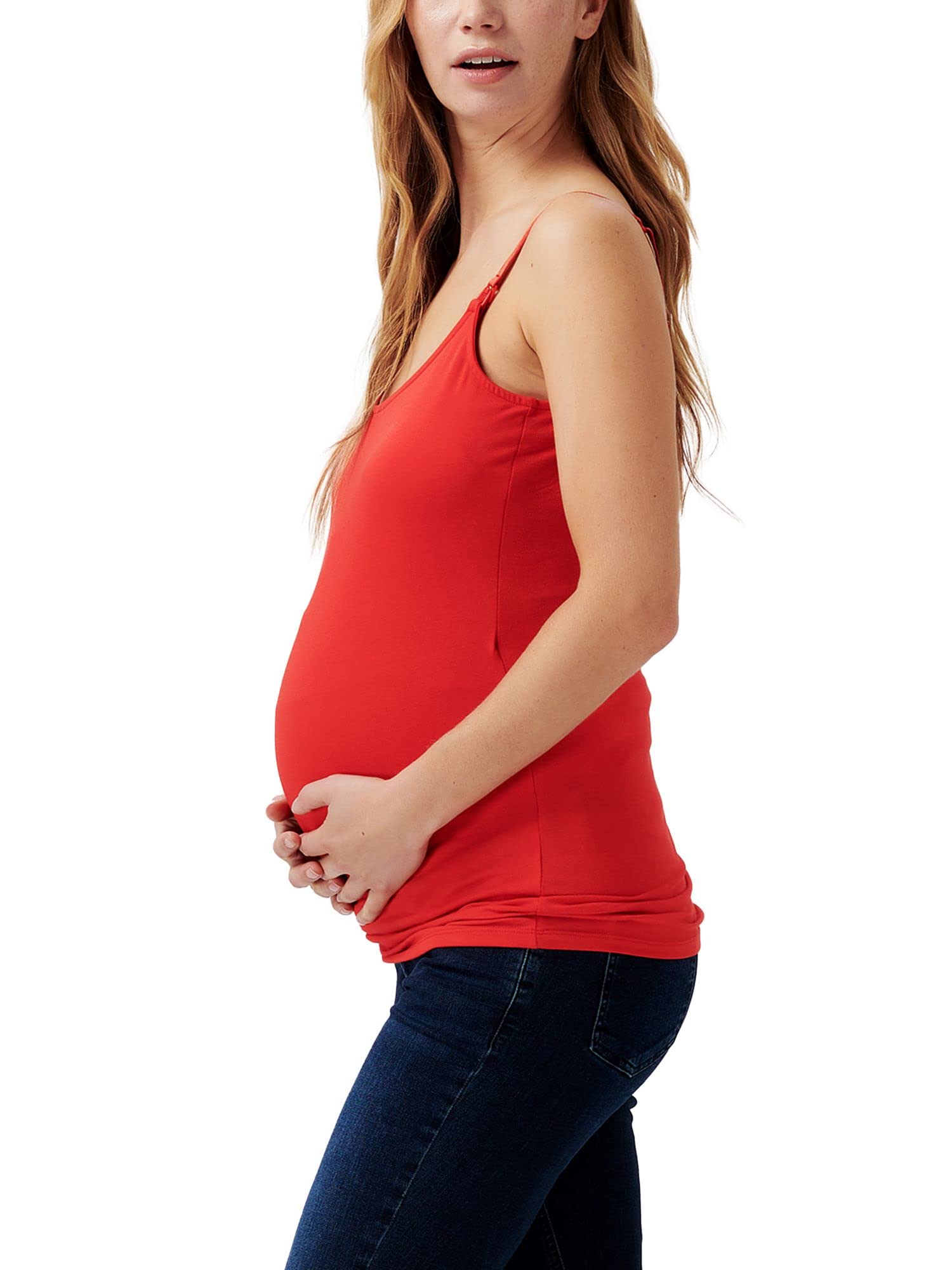Esprit MaternityWomen's Spaghetti Top Nursing T-Shirt, Red-602, M