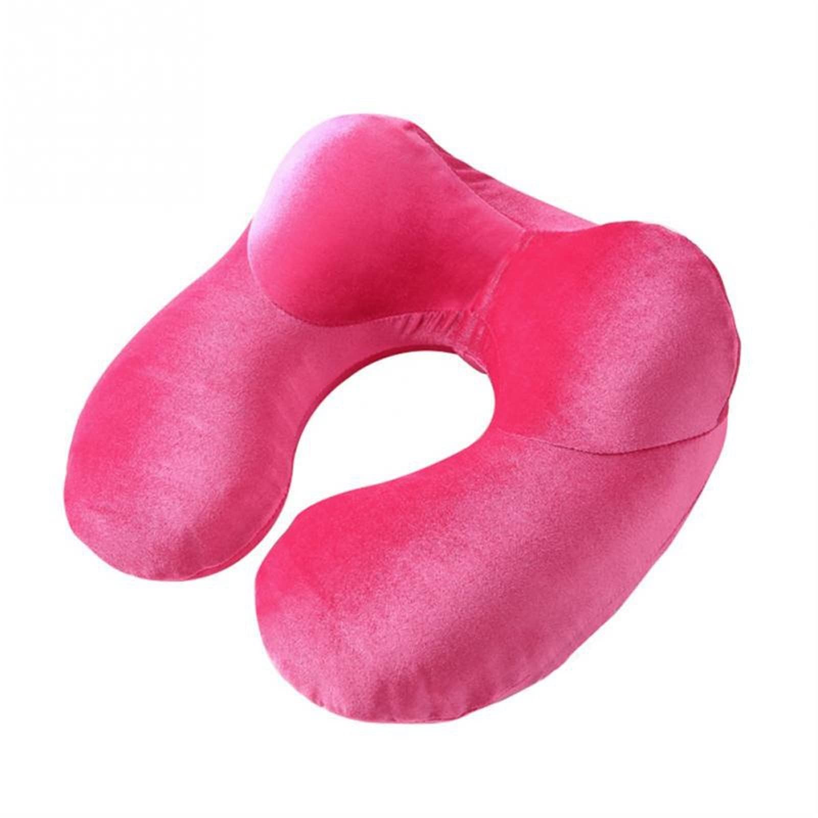 Cuscino da viaggio a forma di U per aeroplano Cuscino gonfiabile per il collo Accessori da viaggio Cuscini comodi per dormire Cuscino per poggiatesta tessili per la casa Portatile morbido (Color : Dee
