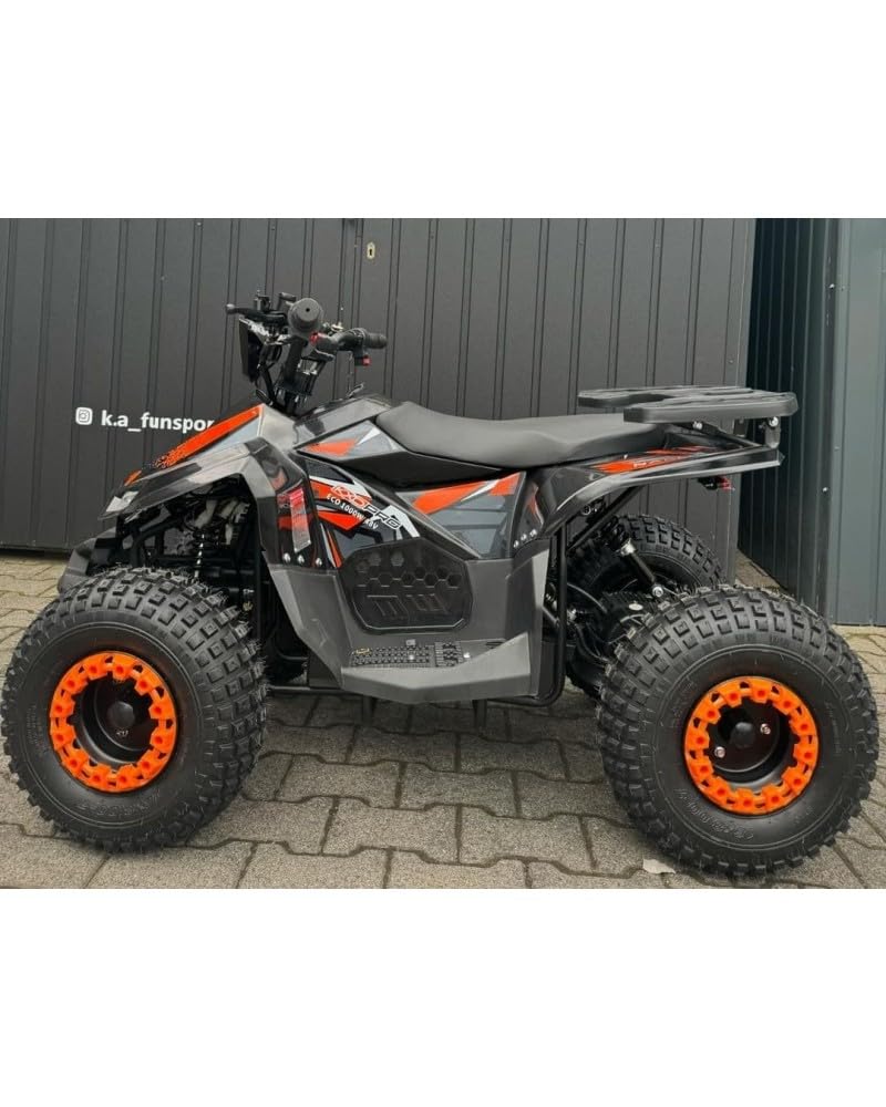 T-MOTO - Quad a Benzina Naples a con Retromarcia - Quad Adulti e Giovani Piloti, Potente e Versatile per Percorsi Off-Road 4 Tempi (Arancione)