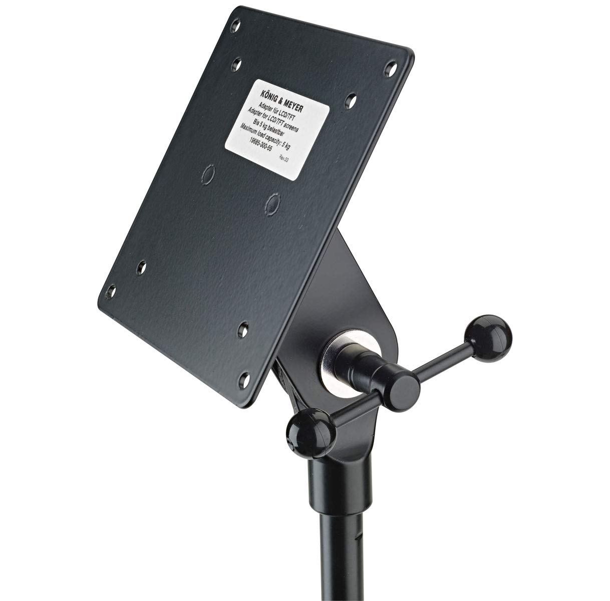 K&M 19685 Adapter für Bildschirme Halterung für Stative + keepdrum Mikrofonständer gerade