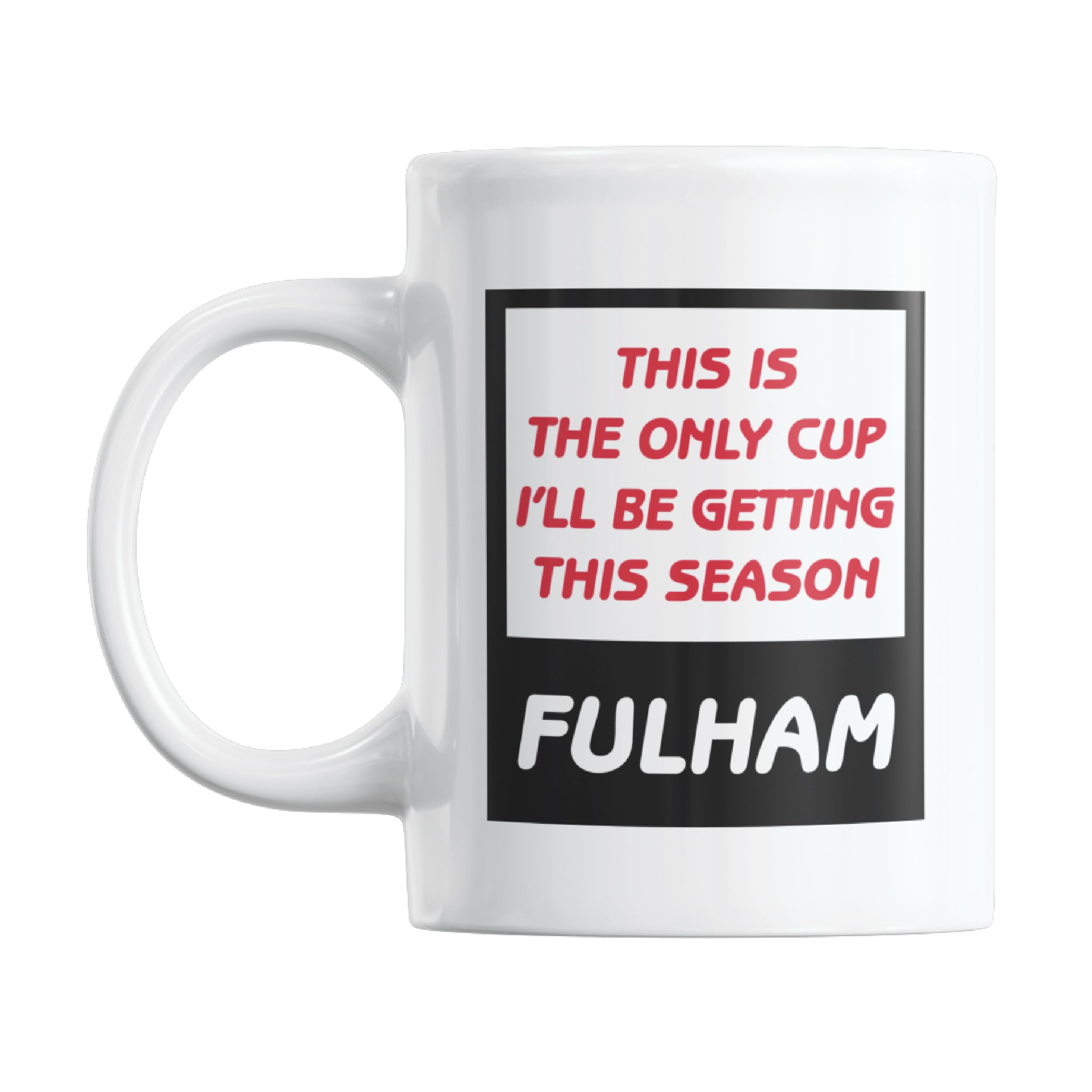 Gift Island Football Secret Santa Mug Gift for Fulham Supporters | Mug Gift for Fulham Fans | Football Stuff, Joke Mug for Friends, Colleague, Cousin, Uncle, Dad, Father, Son, Brother 11oz — image 1