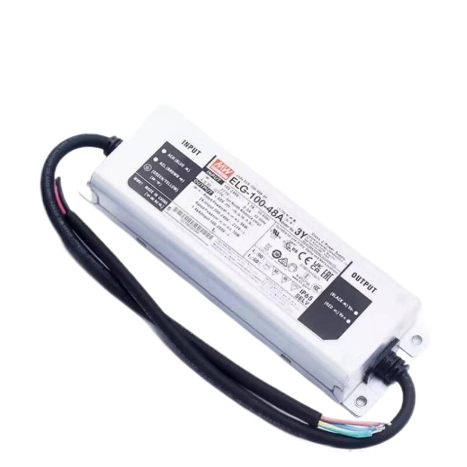 FCARUMIQP ELG-100-48A-3Y 48V 2A Constant Voltage LED Lighting Driver Buit-in Active PFC Function AC-DC Indoor Outdoor IP65
