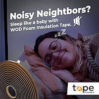 Vista 9 de WOD SSFLDFT Cinta aislante de espuma autoadhesiva de 1/2 pulgada de grosor, 5/8 pulgadas x 25 pies, fabricado en Estados Unidos, impermeabilización