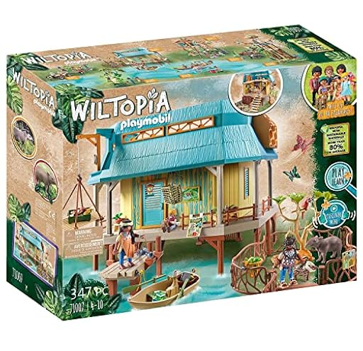 PLAYMOBIL Wiltopia 71007 Centro de Cuidados de Animales con Efectos de luz y Animales de Juguete, Juguete sostenible para niños a Partir de 4 años | Ya disponible en tu tienda friki favorita! En mundofriki.es!