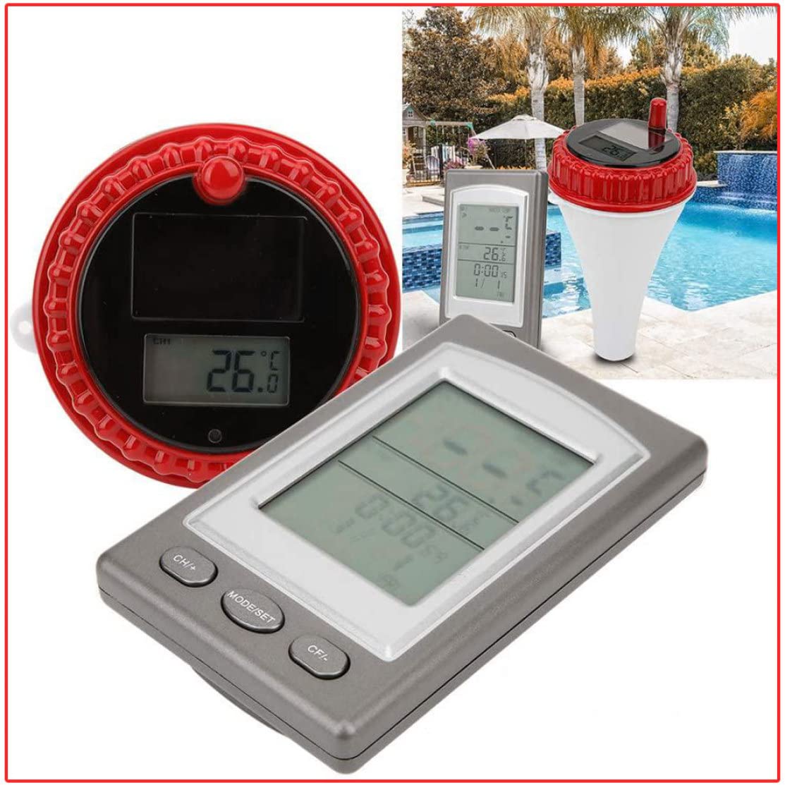 thermometre piscine, Thermomètre flottant, thermomètre à eau, piscine sans fil hygromètre à eau numérique à distance