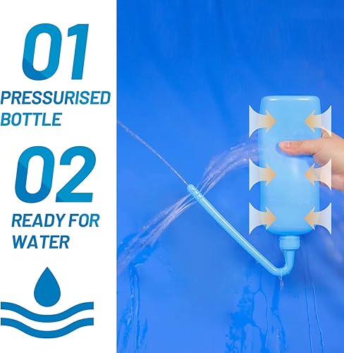 Miniatura 2 de Herramienta de limpieza de bolsas de colostomía, botella de lavado de bolsas de ostomía, bolsa de estoma para lavar botellas de lavado para todas