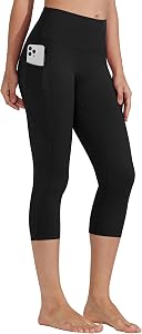 Willit Women's Yoga Capri Leggings Pants with Pockets High Waisted Exercise Casual Workout