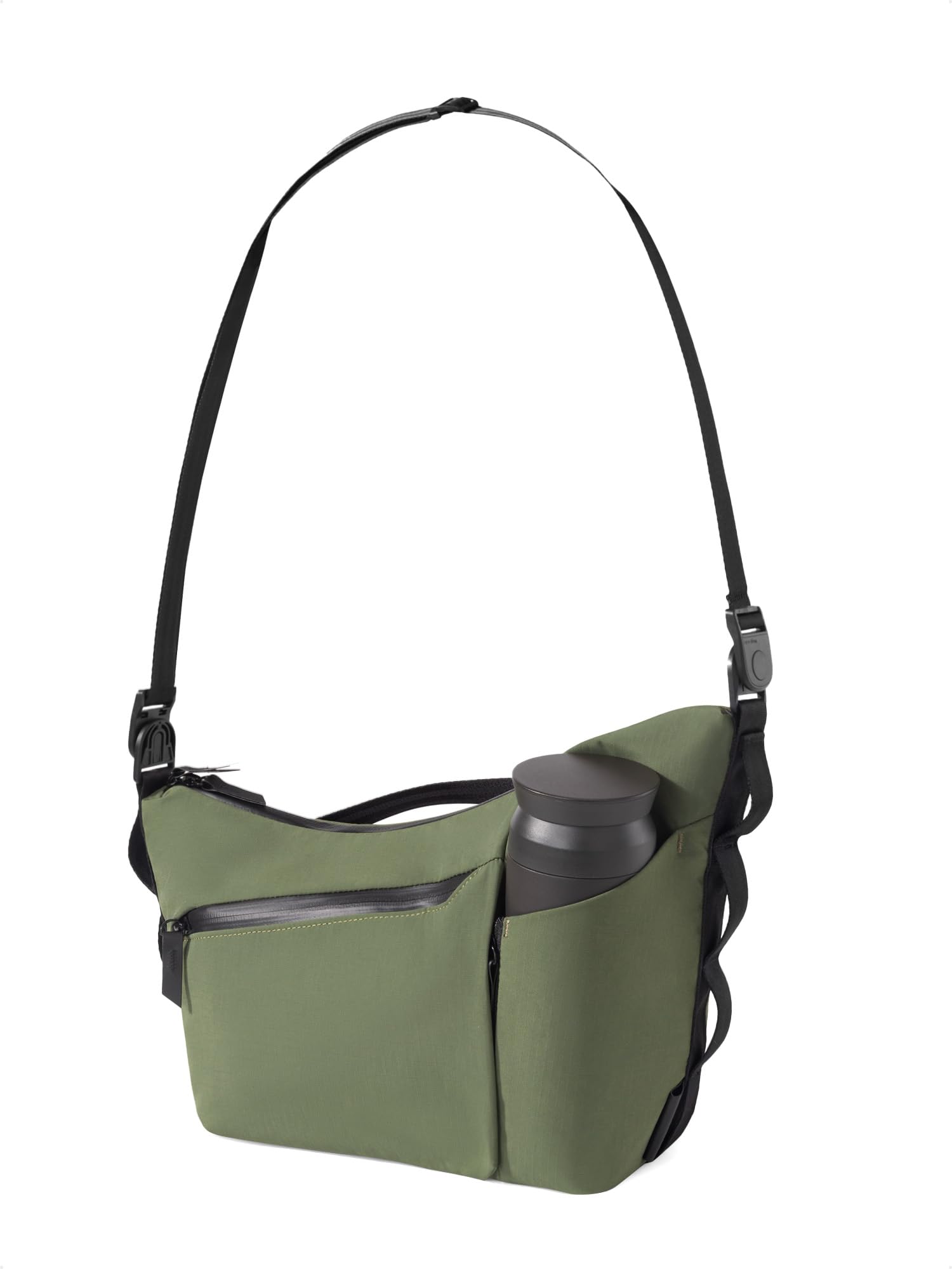 ALPAKA Flow Satchel Torba crossbody, wodoodporna torba na ramię, zamki YKK AquaGuard, rozszerzalna kieszeń na butelkę, regulowany pasek, uchwyt przechodzący do bagażu