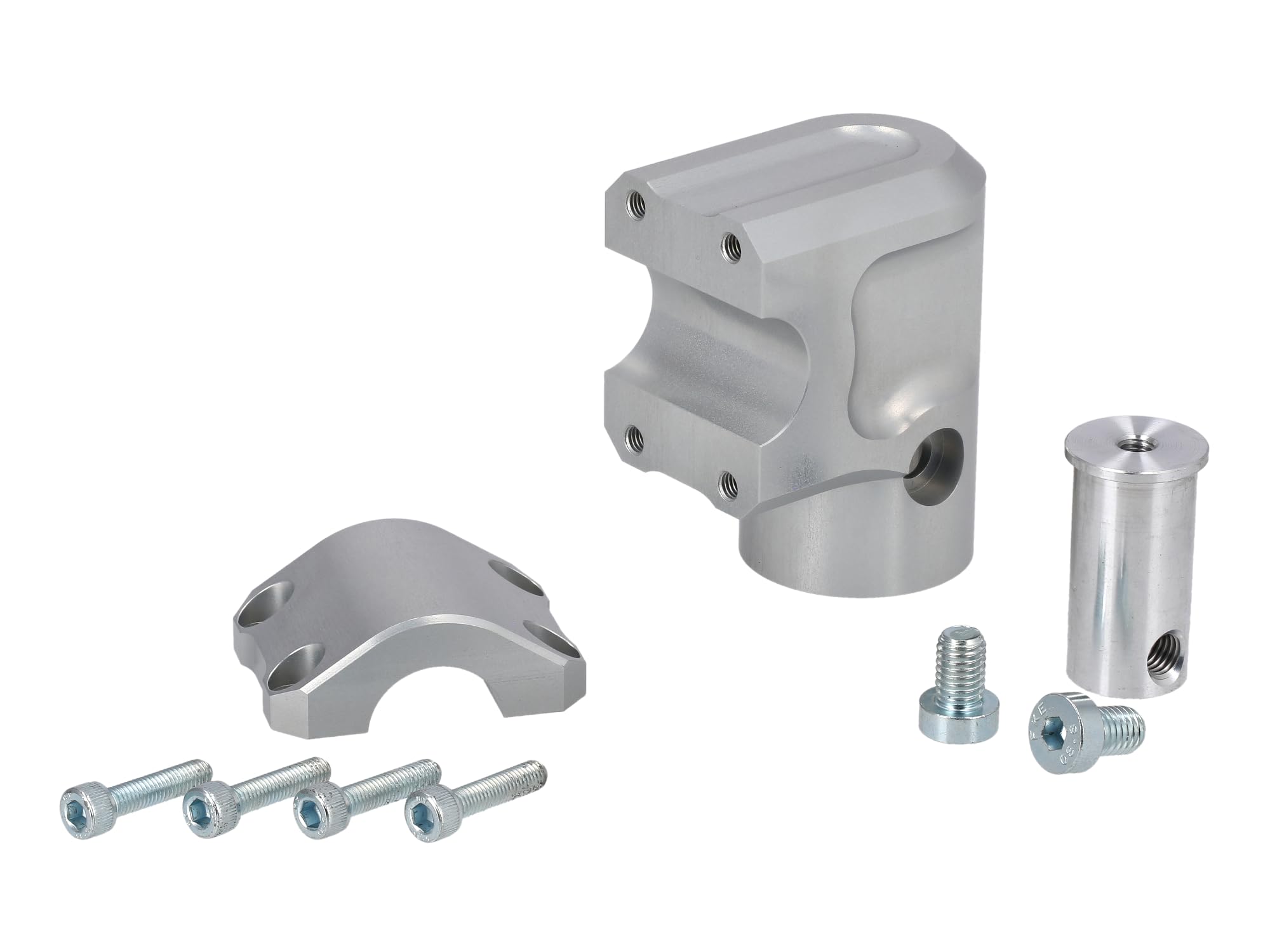 CNC Lenkeraufnahme ø22mm, Natur - für Simson Vogelserie