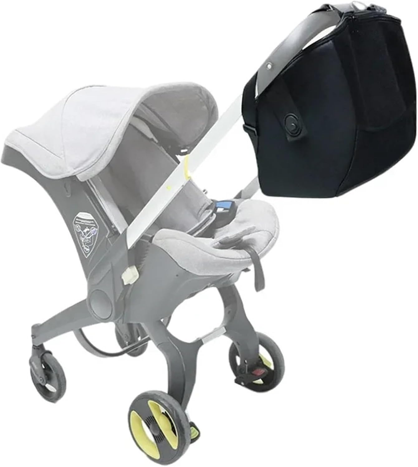 Snap-On Storage Bag Compatible with Doona Infant Car Seat Stroller Pram Baby Buggy Organizer Tote Diaper Bag Essential Backpack