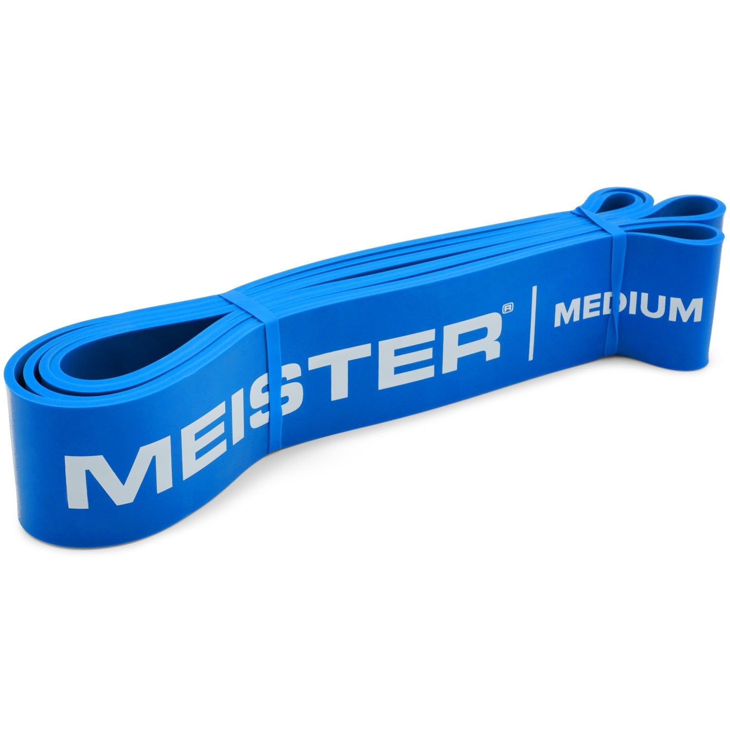 Meister X Band Comfort-Width 41" x 2" Resistance Bands - X-Wide Premium Loop Bands - Medium/Blue