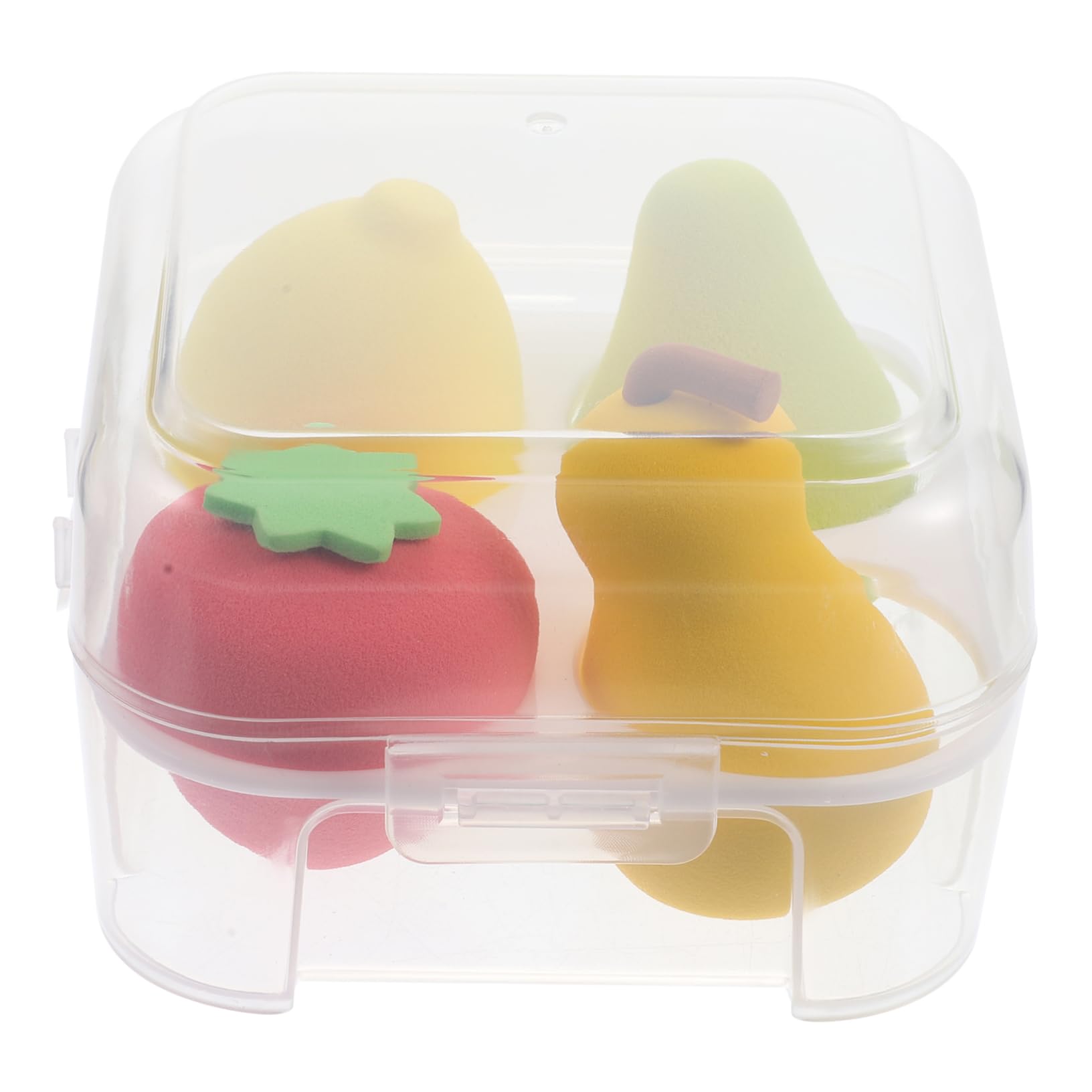 POPETPOP 20pezzi Spugnette Per Make-up Forma Di Frutta Per Fondotinta e Polveri Pulibili e Riutilizzabili Con Custodia Pratica Strumenti Di Bellezza Per Donne