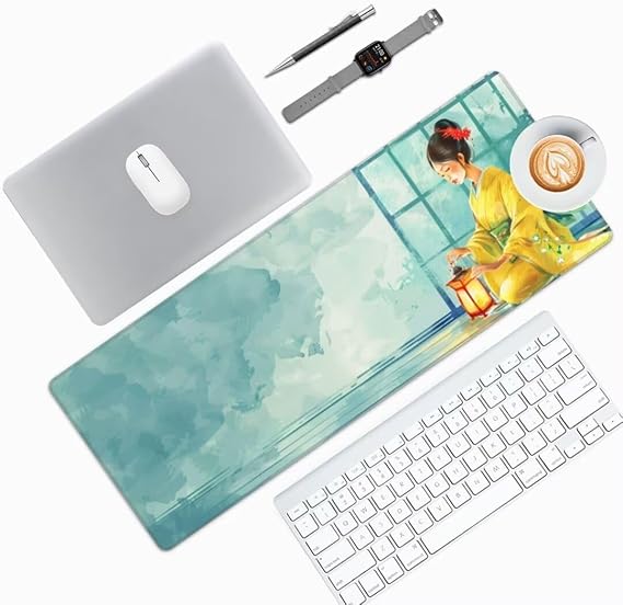 Anime Mouse Pad, Large Mouse Pad, Gaming Desk Mat, Waterproof Beauty