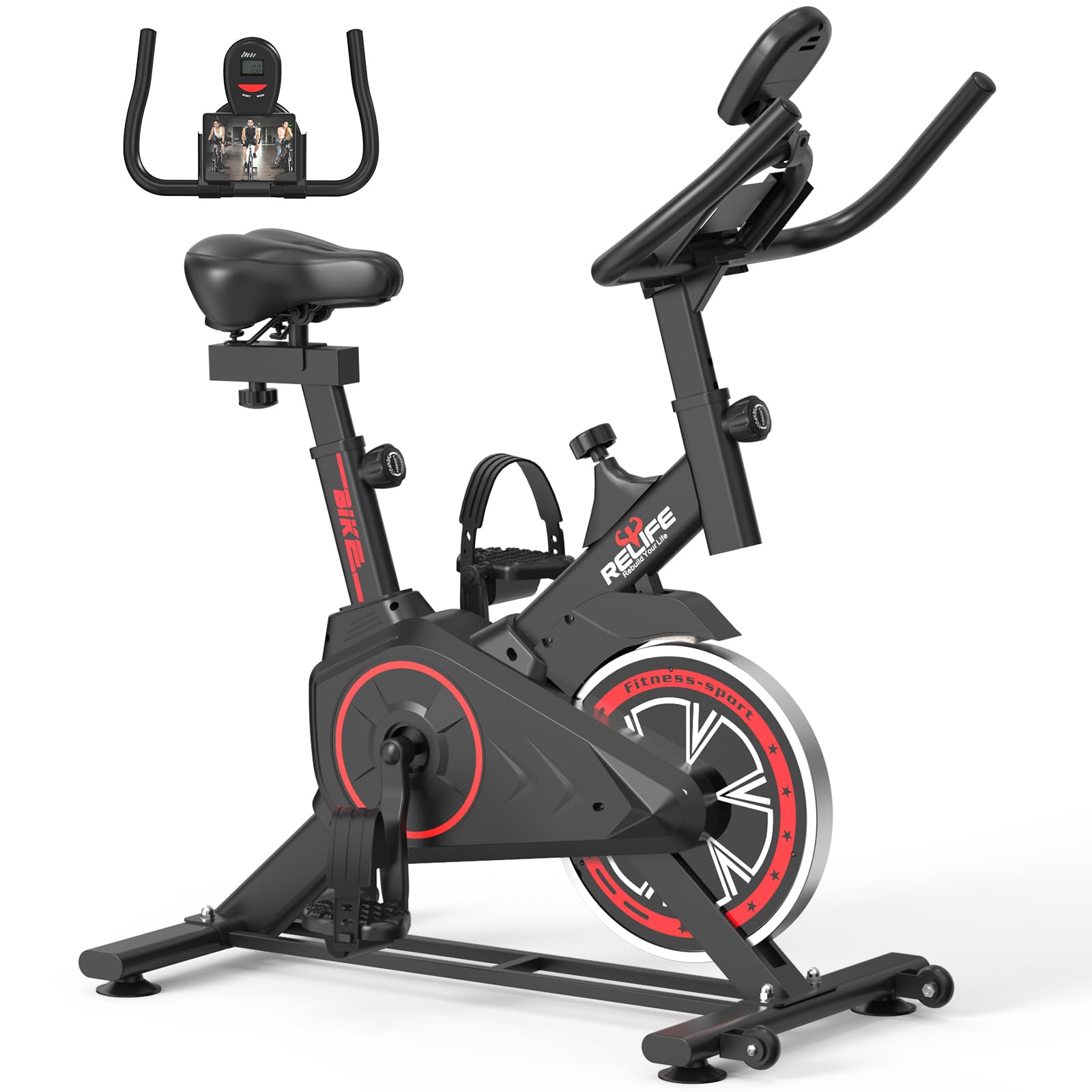 エアロバイク　サイクリングマシン　feelcycle トレーニングバイク Amazon | cycool フィットネスバイク エアロバイク 折りたたみ 家庭用