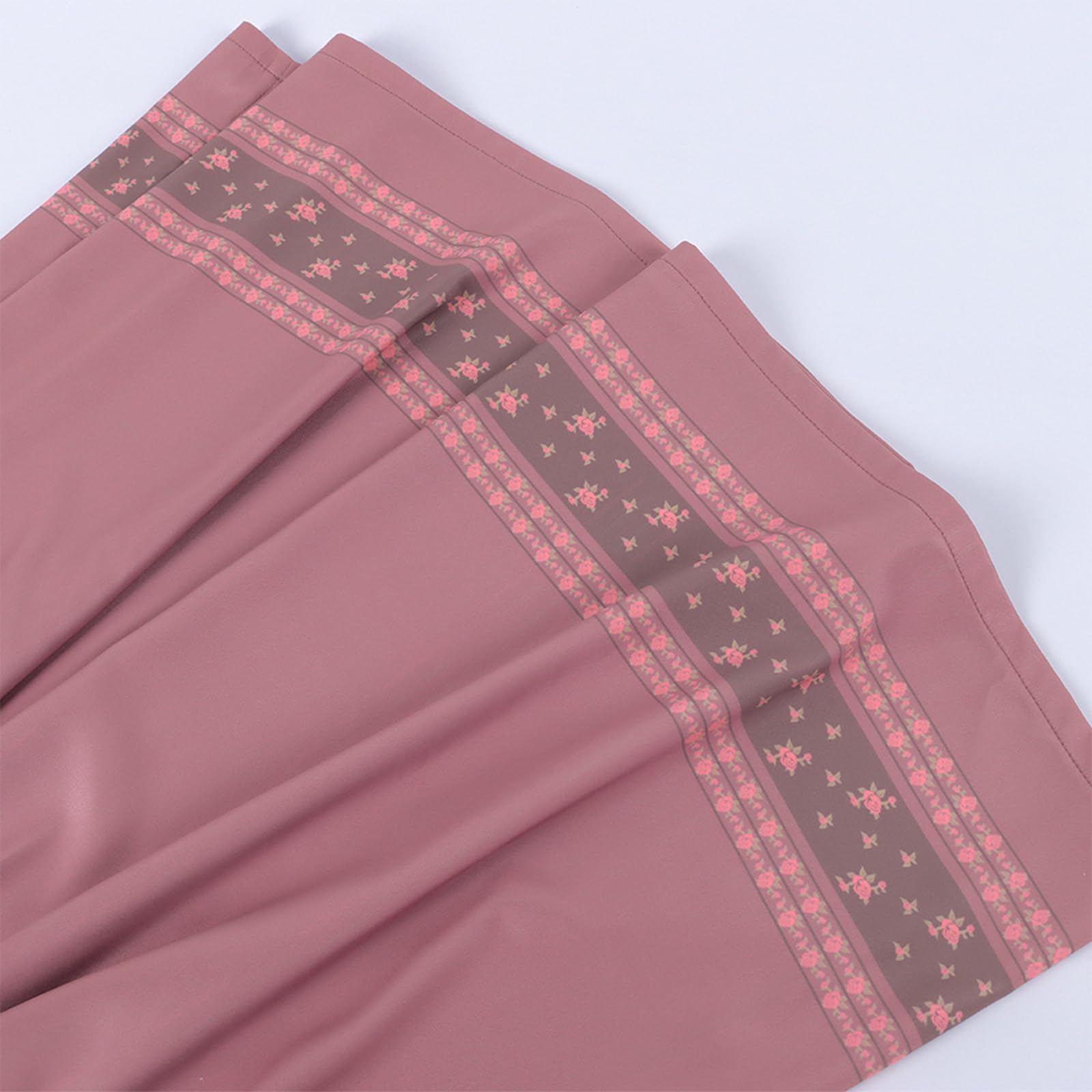 Dirndl Damen Midi Trachten Dirndl Kleid Trachtenkleid Spitzen Trachtenmode Trachtenrock Oktoberfest Damen Outfit Schnürung Blumenmuster Dirndlkleid Kleider Elegantes Trachtenkleider