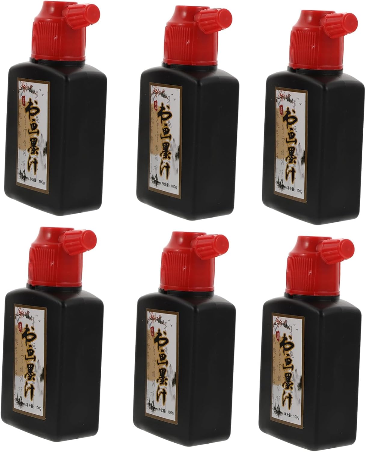 ERINGOGO 6pcs Natural Calligraphy Ink Set Fragrant Ink for Writing Cards Invitations Perfect for Scrapbook Decorations
