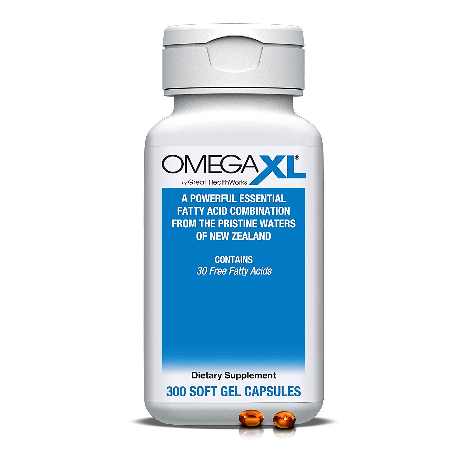 OmegaXL Joint Support Supplement - Natural Muscle Support, Green Lipped Mussel Oil, Soft Gel Pills, Drug-Free, 300 Count