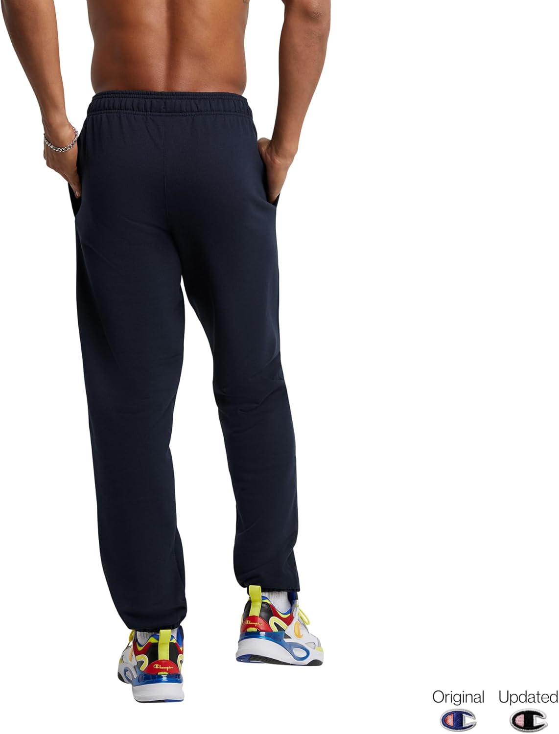 Champion Men's Cinched-Bottom Lounge Pants, Standard Fit, Lightweight, Available in Regular and Big & Tall - Image 2