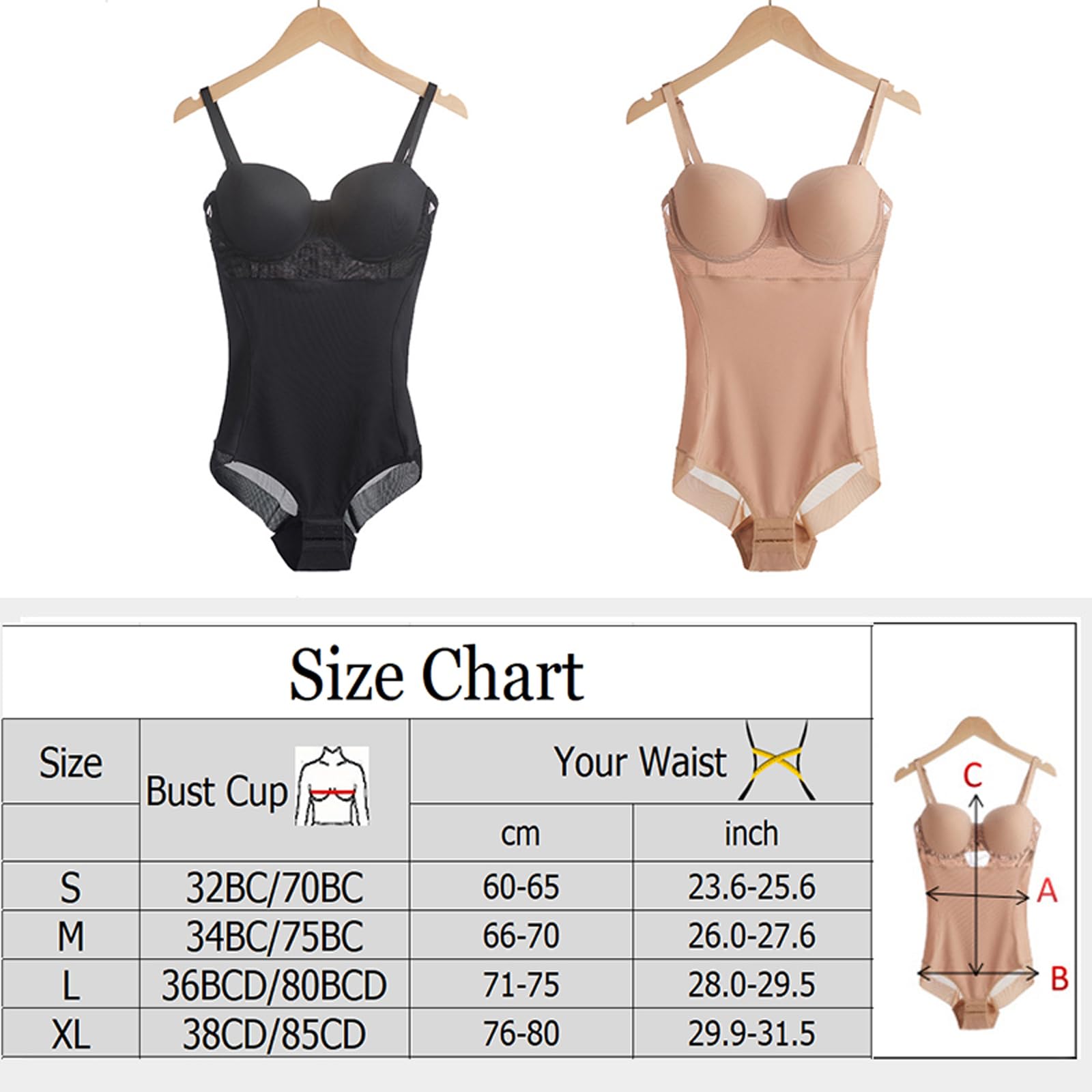 Body Moldeador Adelgazante para Mujer, Ropa Interior con realce, Monos con Tirantes y Aros, Camisolas con Control de Barriga, Tops
