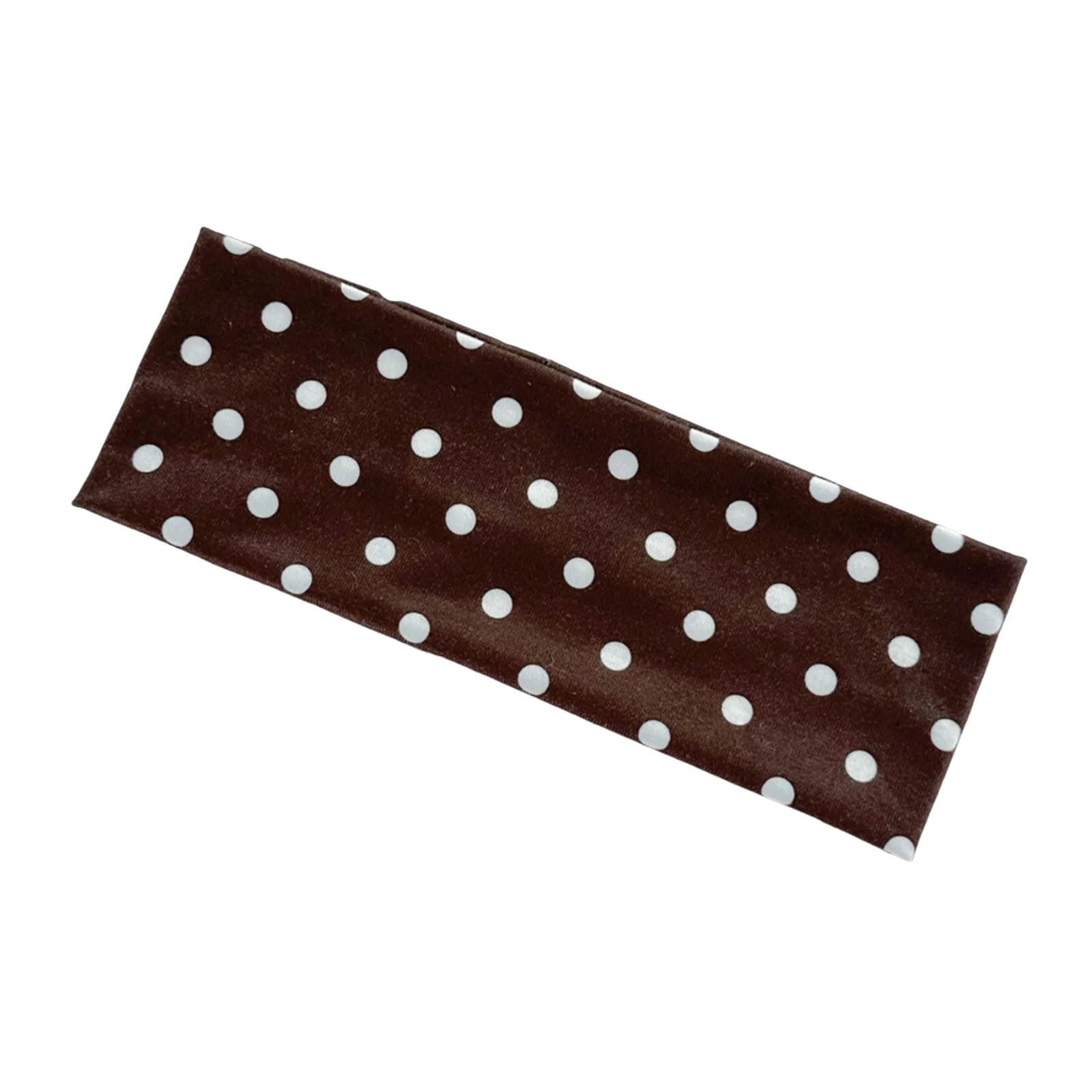 MICFENY Elastic Workout Headband Nonslip Round Dot Design Hair Ornament Soft Fabric Hair Band For Fitness Daily Use