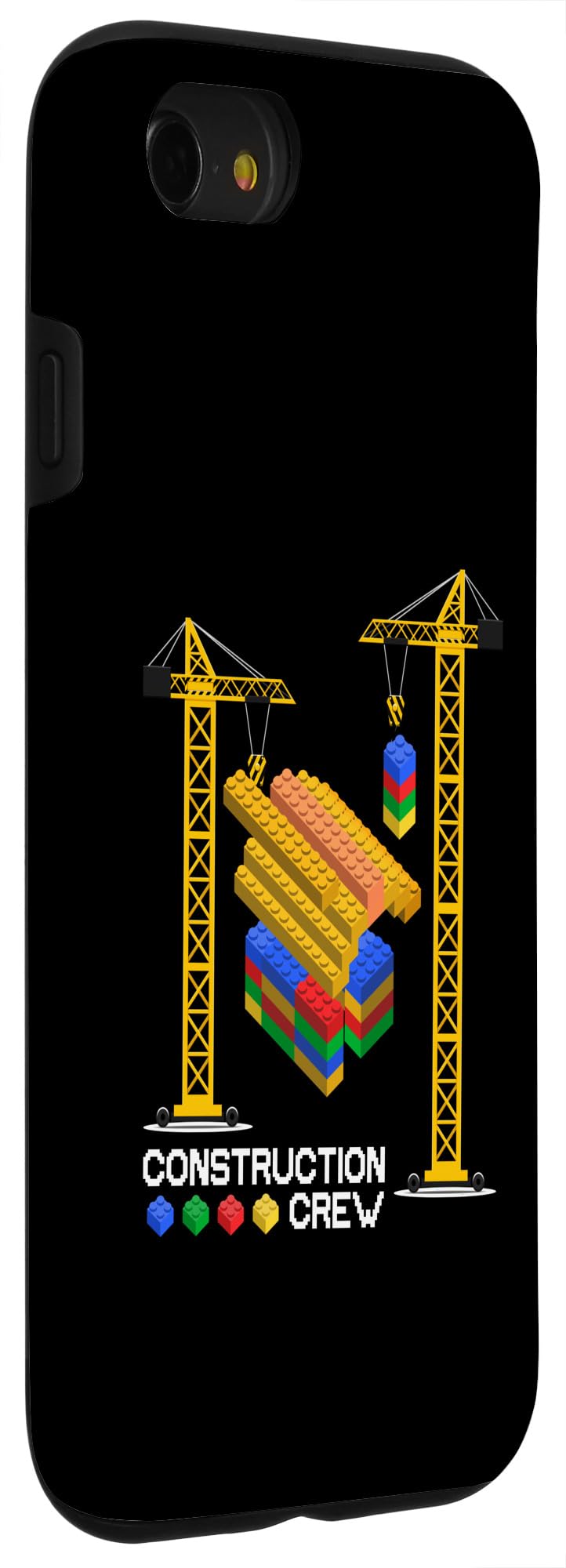 Construction Crew Building Blocks Master Builder Kids Boys Case for iPhone SE (2020) / 7/8 - Image 3