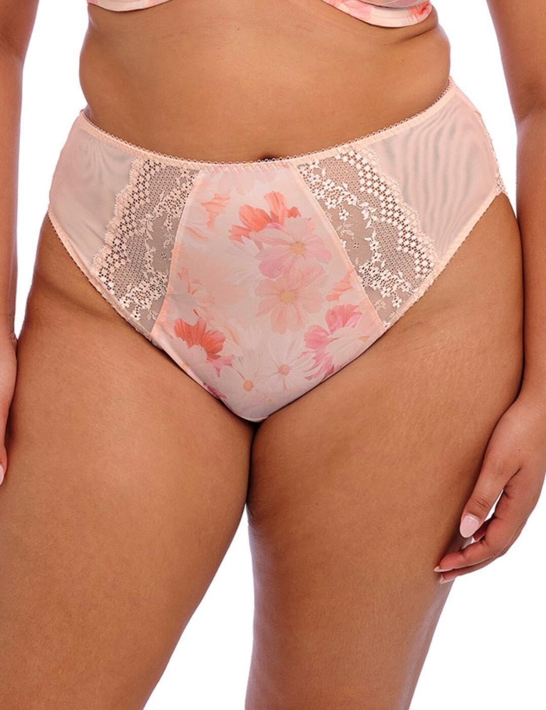 Elomi Women's Teagan High Leg Brief Bikini Style Underwear, Cosmos, 4XL Plus