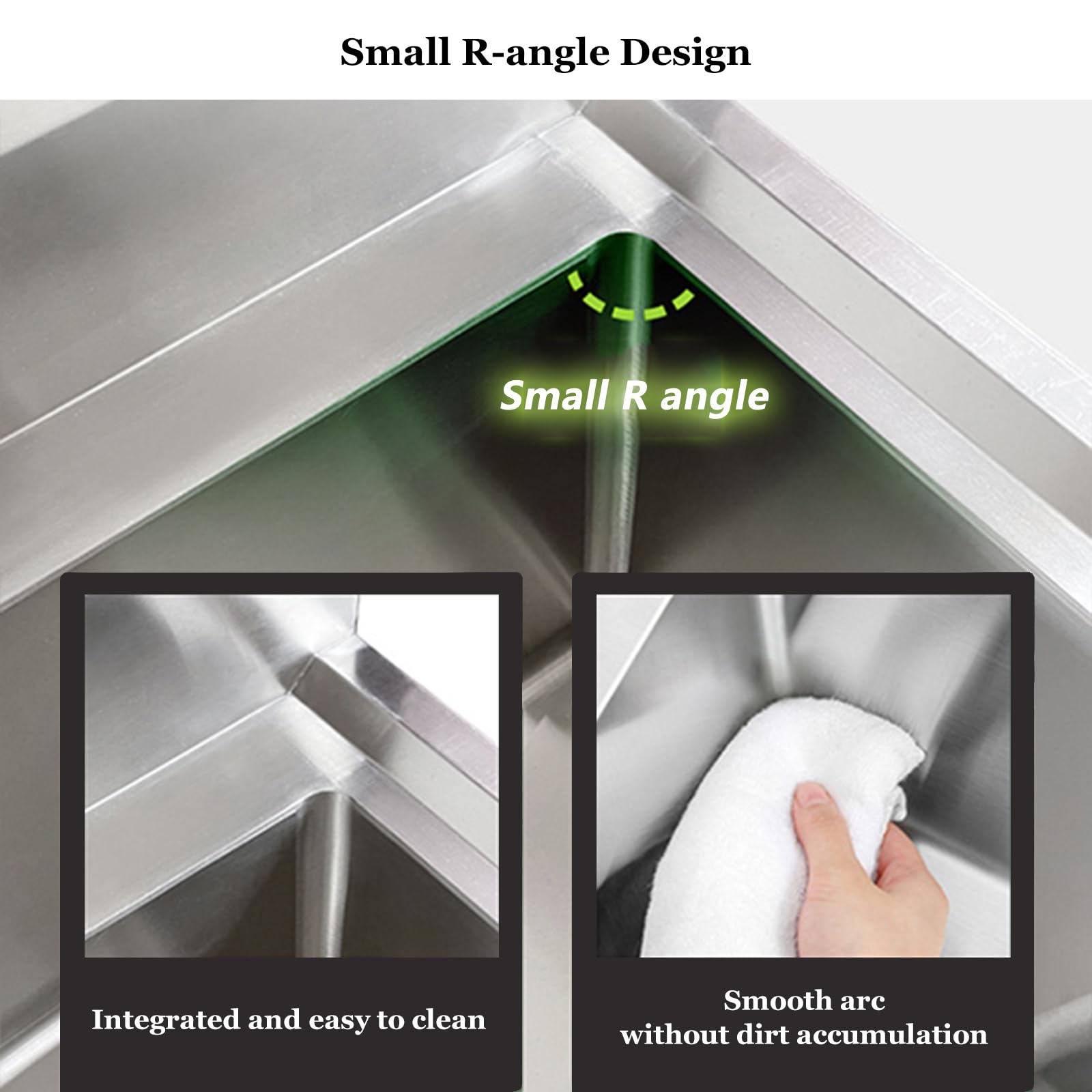 Hundepflegestation, Edelstahl, groß, professionelle Haustier-Badestation für Zuhause und gewerbliche Nutzung (80 cm Tiefe)